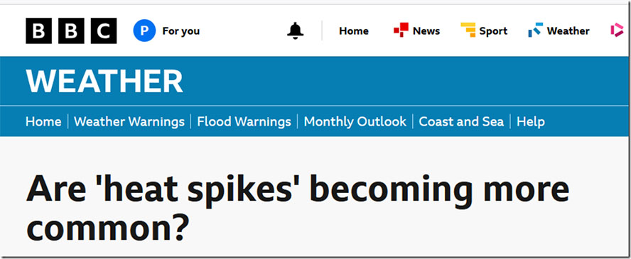 Are ‘heat spikes' becoming more common?
